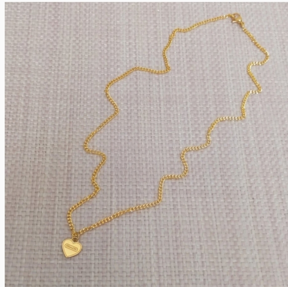 Coach heart charm gold plated Necklace - Picture 3 of 8